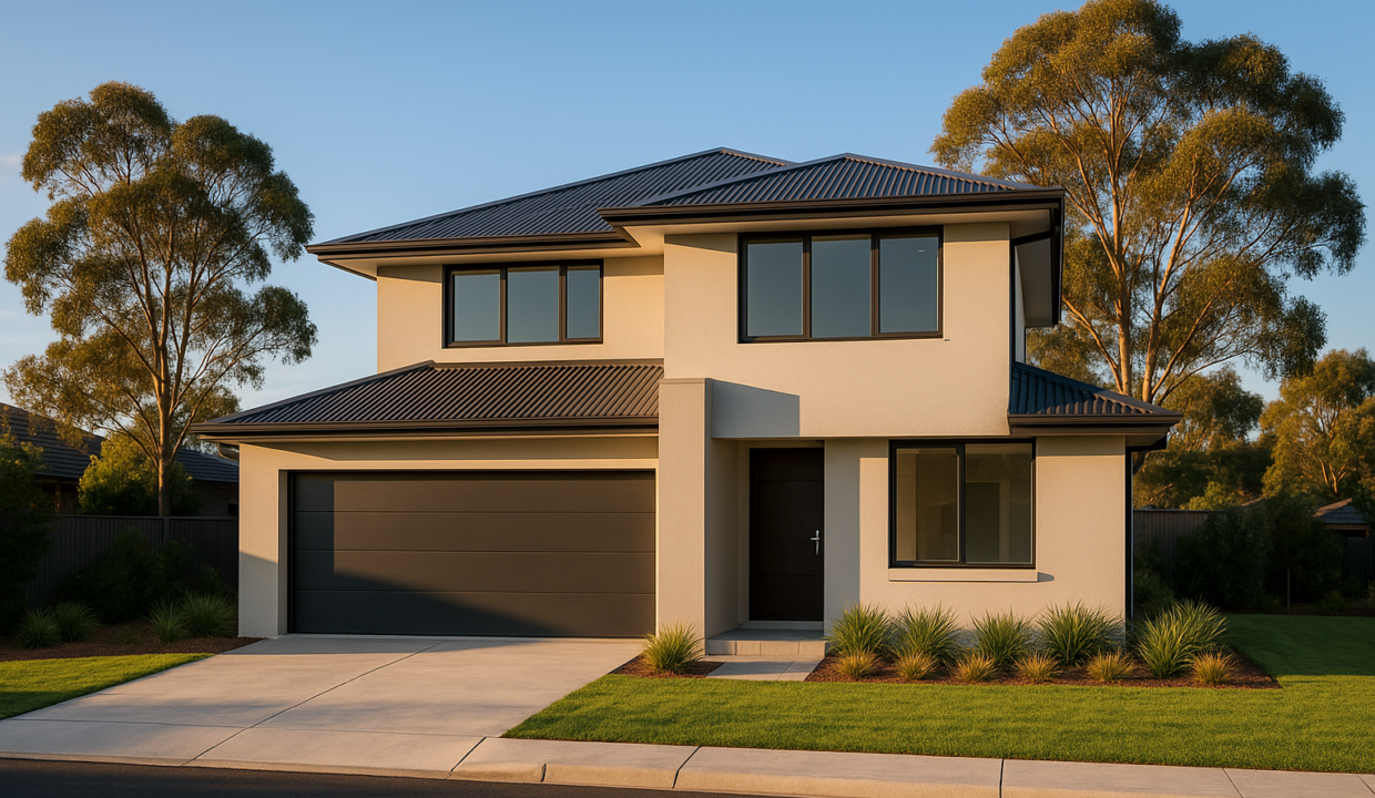 First home buyer couple exploring Riverstone and Vineyard suburbs in Northwest Sydney 2026